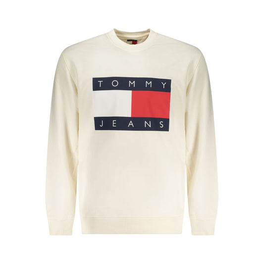 Tommy Hilfiger White Cotton Men Sweatshirt - ClickThatClicks 
