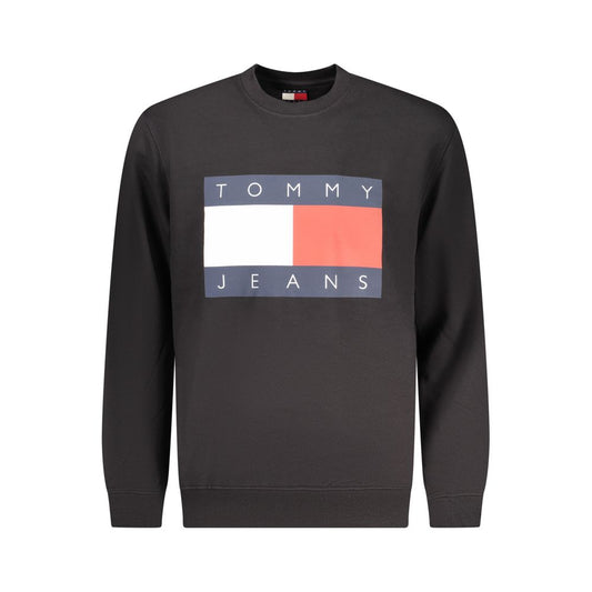 Tommy Hilfiger Black Cotton Men Sweatshirt - ClickThatClicks 