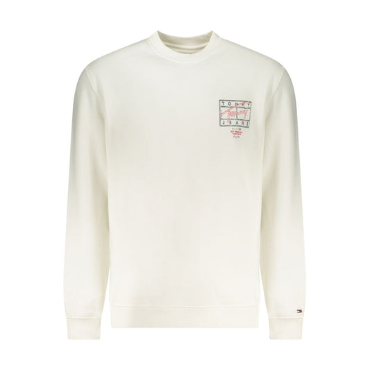 Tommy Hilfiger White Cotton Men's Sweatshirt - ClickThatClicks 