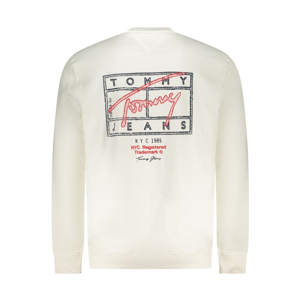 Tommy Hilfiger White Cotton Men's Sweatshirt - ClickThatClicks 