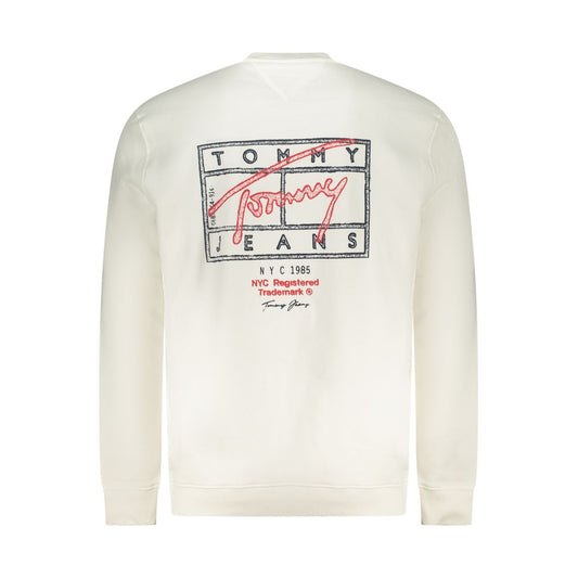 Tommy Hilfiger White Cotton Men's Sweatshirt - ClickThatClicks 