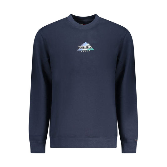 Tommy Hilfiger Blue Cotton Men Sweatshirt - ClickThatClicks 