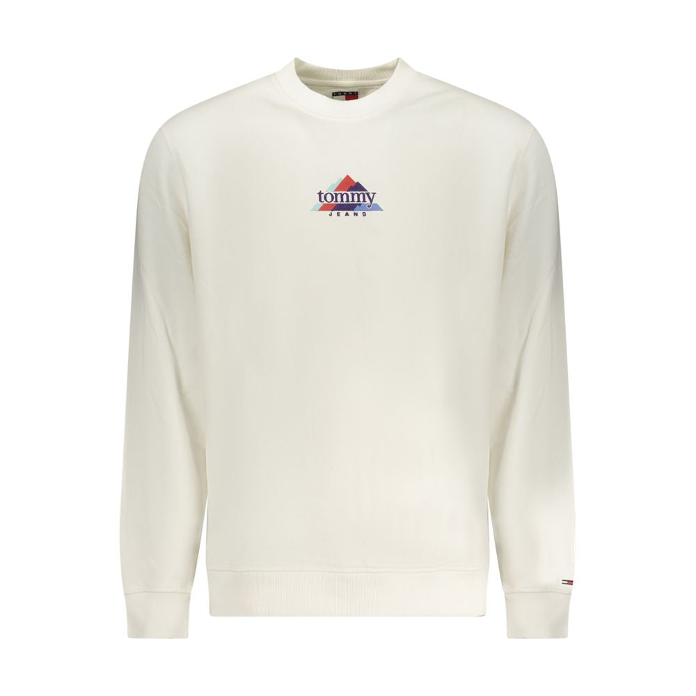 Tommy Hilfiger White Cotton Men's Sweatshirt - ClickThatClicks 