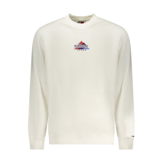 Tommy Hilfiger White Cotton Men's Sweatshirt - ClickThatClicks 