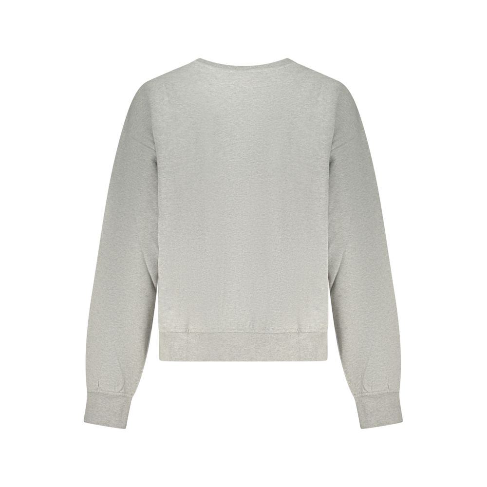 Calvin Klein Grigio Cotton Women Sweatshirt - ClickThatClicks 