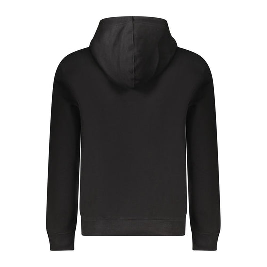 Guess Jeans Black Cotton Men Sweatshirt Slim Fit Hooded - ClickThatClicks 