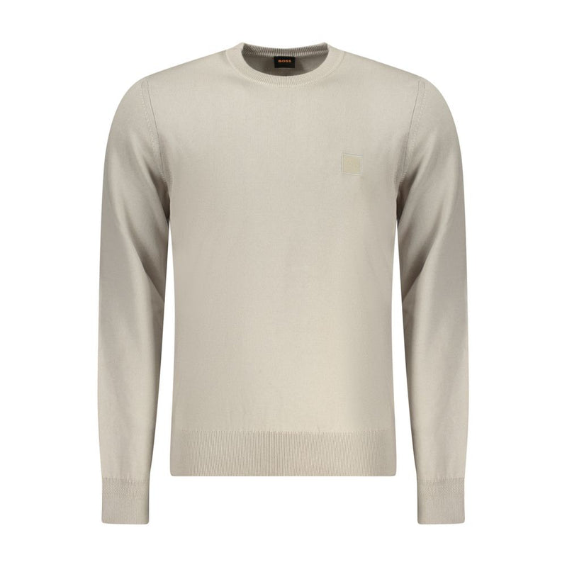 Hugo Boss Beige Cotton Mens Sweater