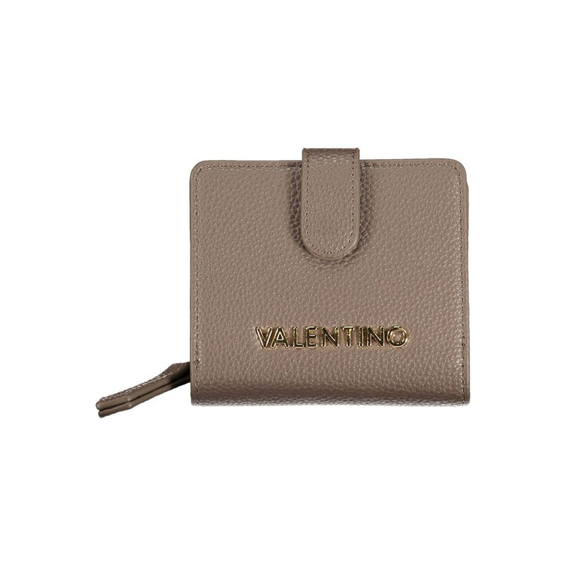 Mario Valentino Marrone Polyurethane Women Wallet - ClickThatClicks 