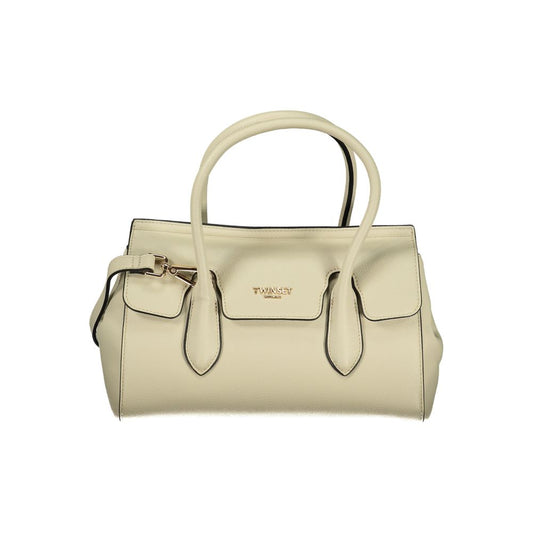 Twinset Beige Polyurethane Women Tote - ClickThatClicks 