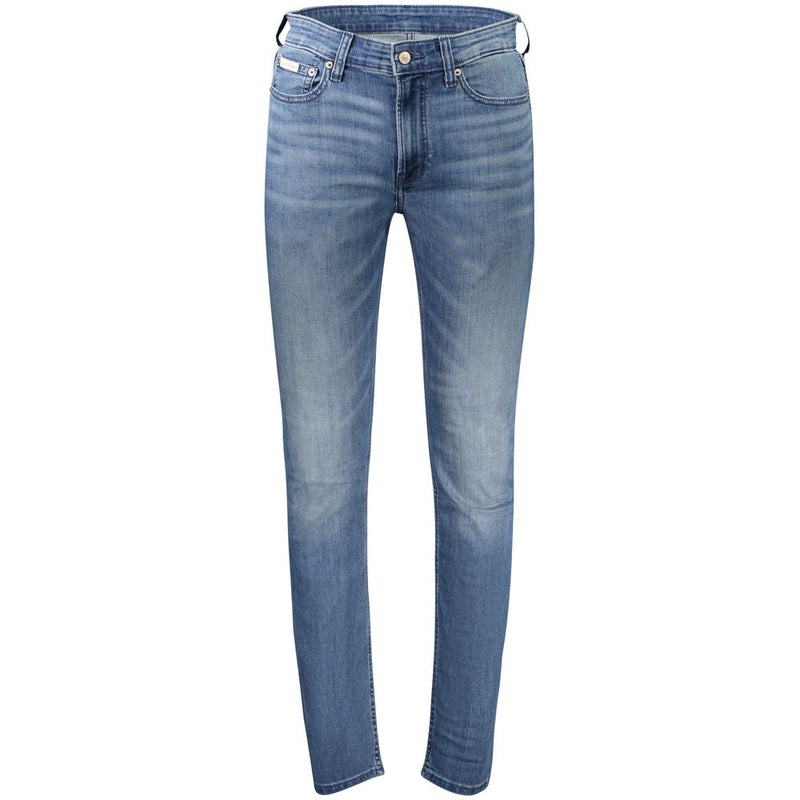 Calvin Klein Blu Cotton Men's Slim-Taper Jean - ClickThatClicks 