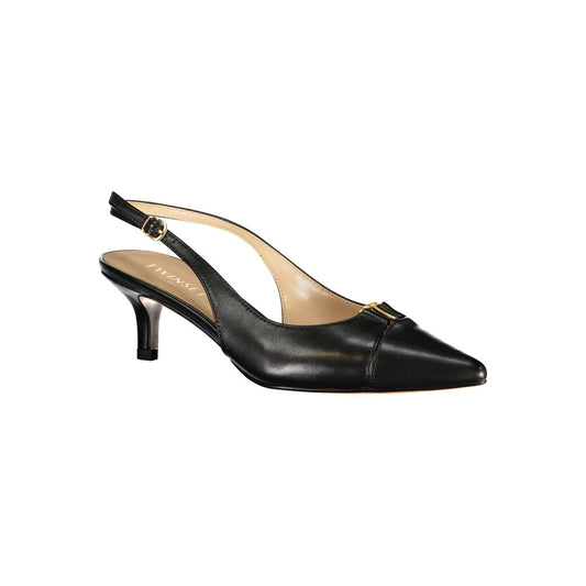 Twinset Black Leather Women Sandal - ClickThatClicks 