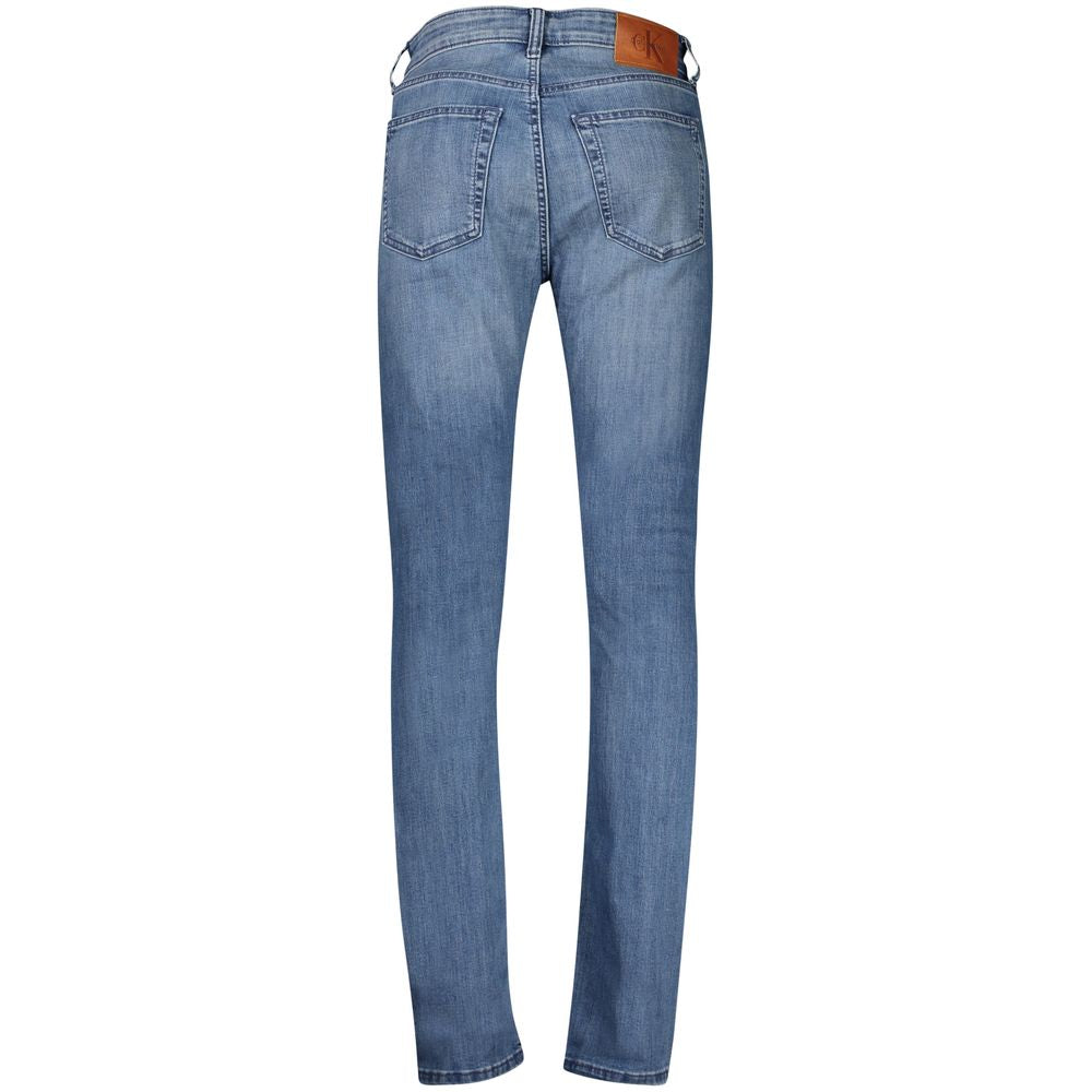 Calvin Klein Blu Cotton Men's Slim-Taper Jean - ClickThatClicks 