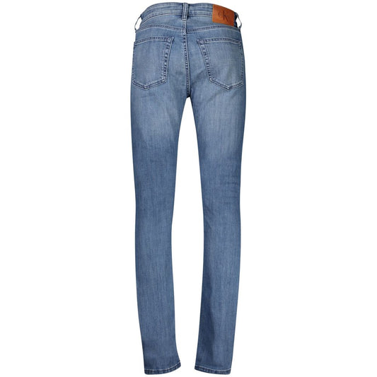 Calvin Klein Blu Cotton Men's Slim-Taper Jean - ClickThatClicks 