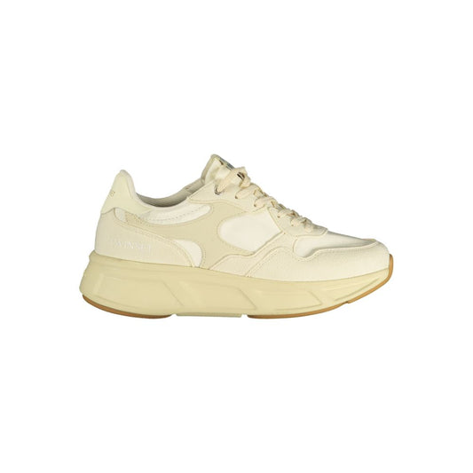 Twinset Beige Polyurethane Women Sneaker - ClickThatClicks 