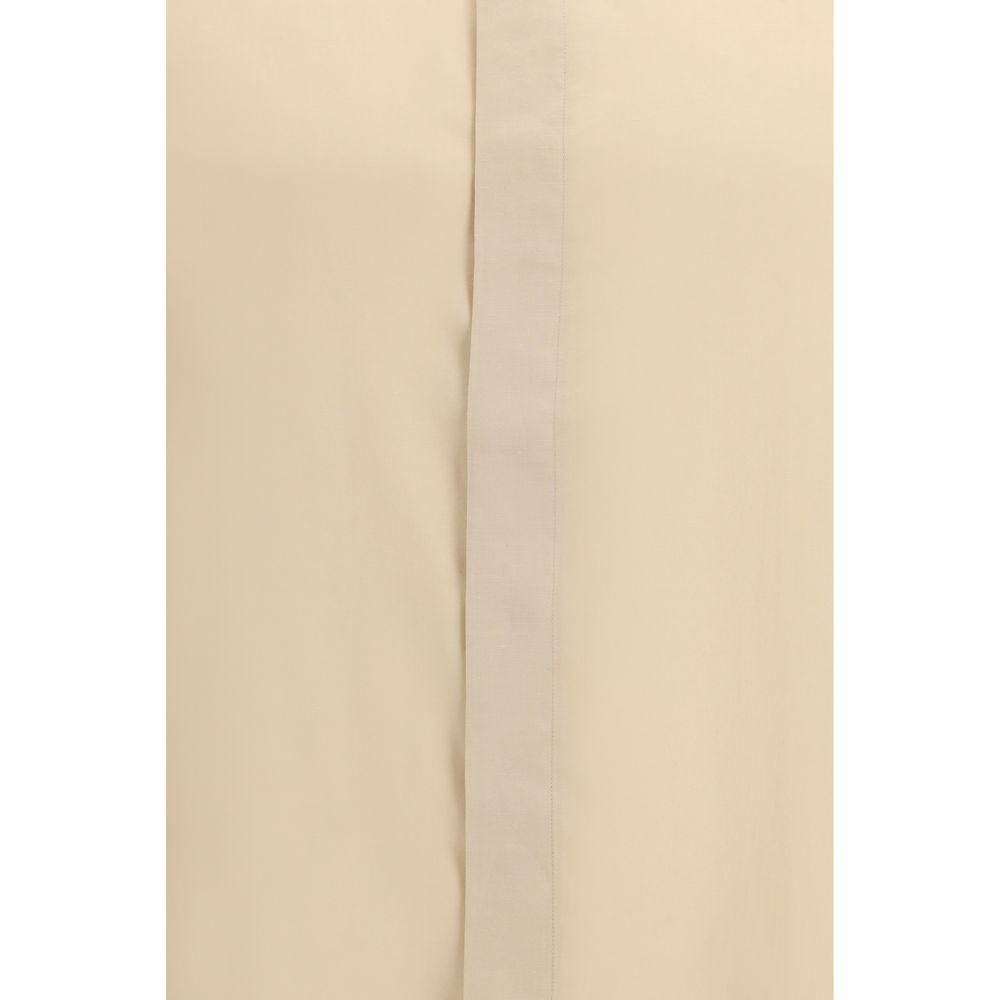 Lardini Beige Tencel Dress Shirt - ClickThatClicks 