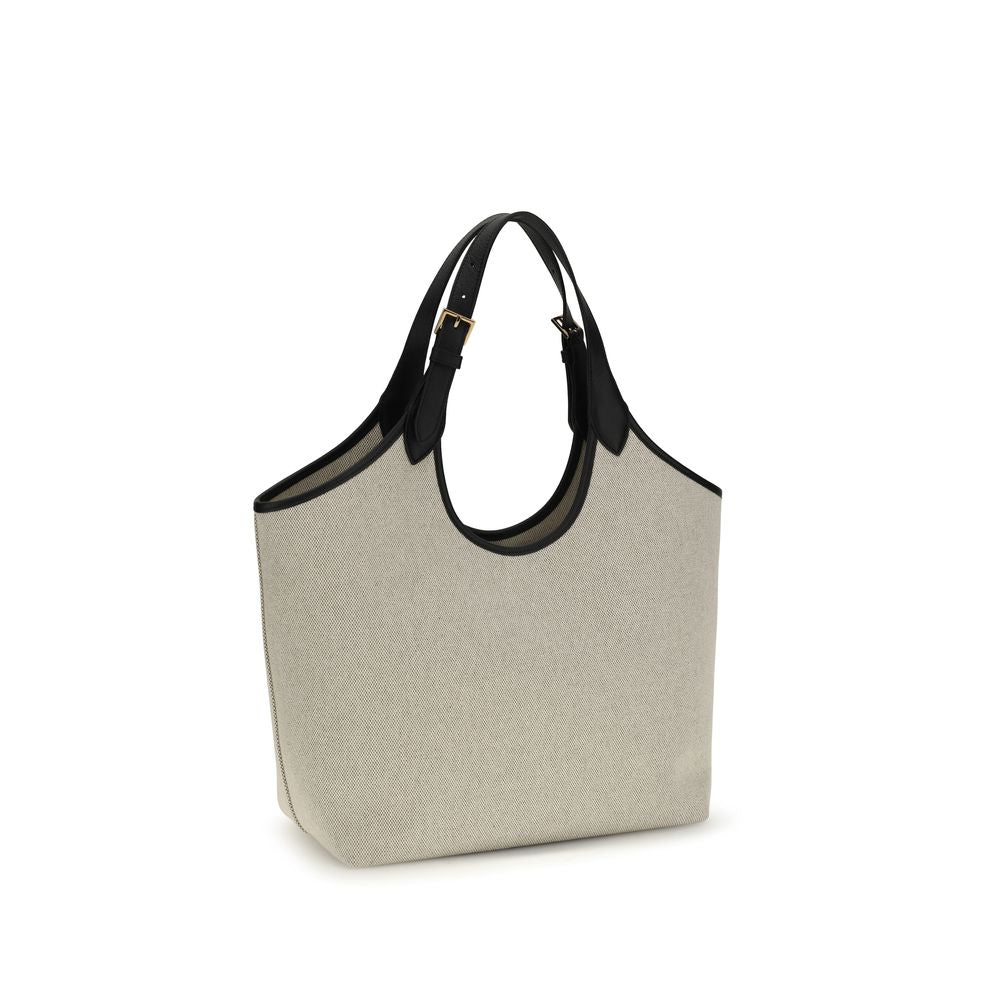 Versace Beige Cotton Shoulder Bag - ClickThatClicks 