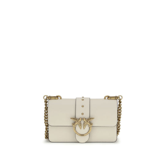 PINKO Beige Calf Leather Bos Taurus Shoulder Bag - ClickThatClicks 