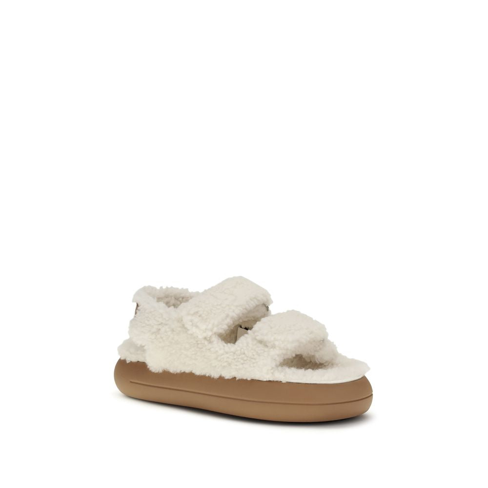 Moon Boot White Calf Leather Bos Taurus Sandals - ClickThatClicks 