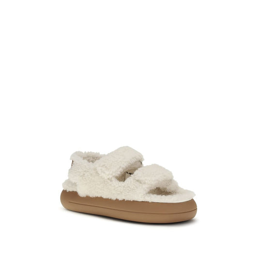Moon Boot White Calf Leather Bos Taurus Sandals - ClickThatClicks 