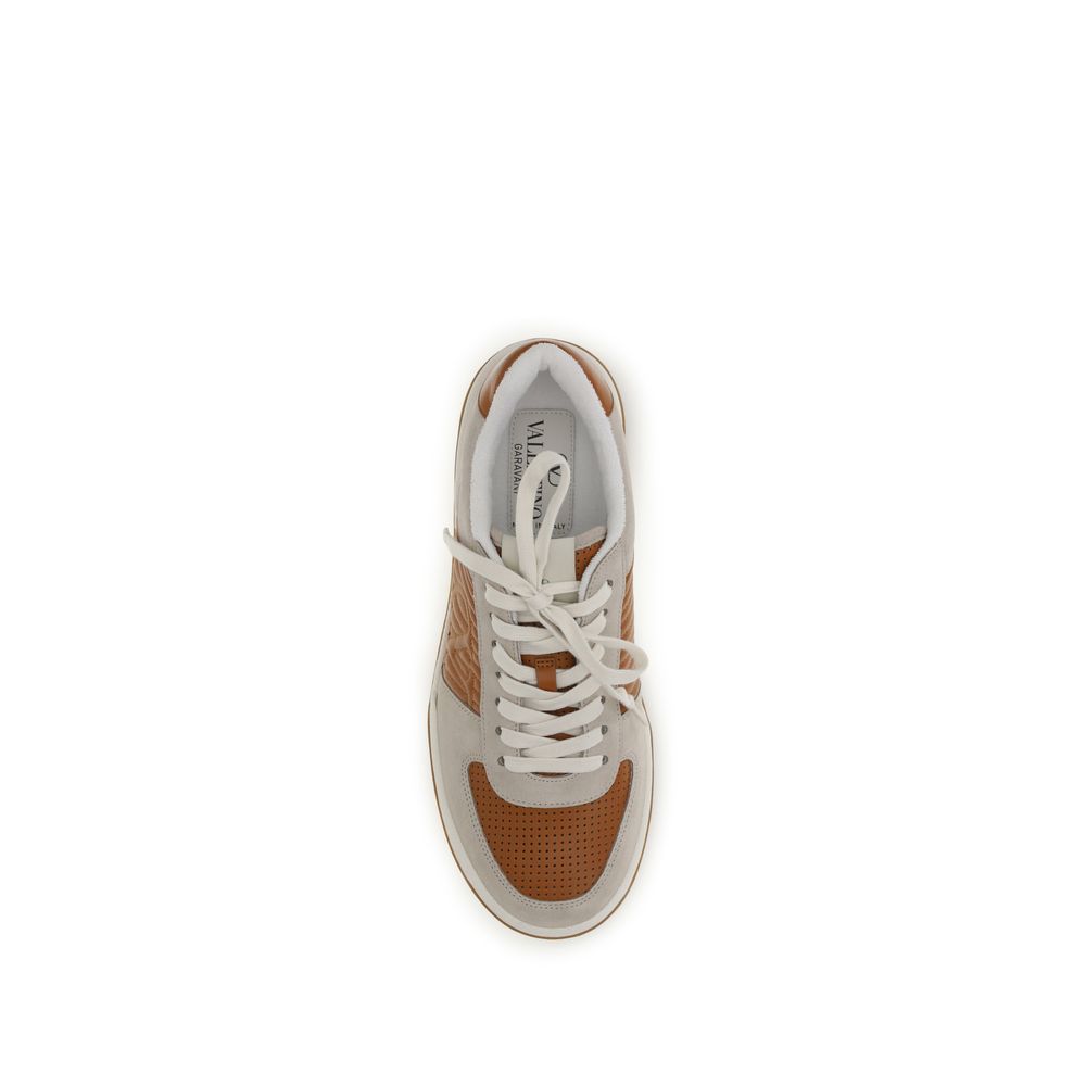 Valentino Garavani Multicolor Calf Leather Bos Taurus Athletic Sneakers - ClickThatClicks 