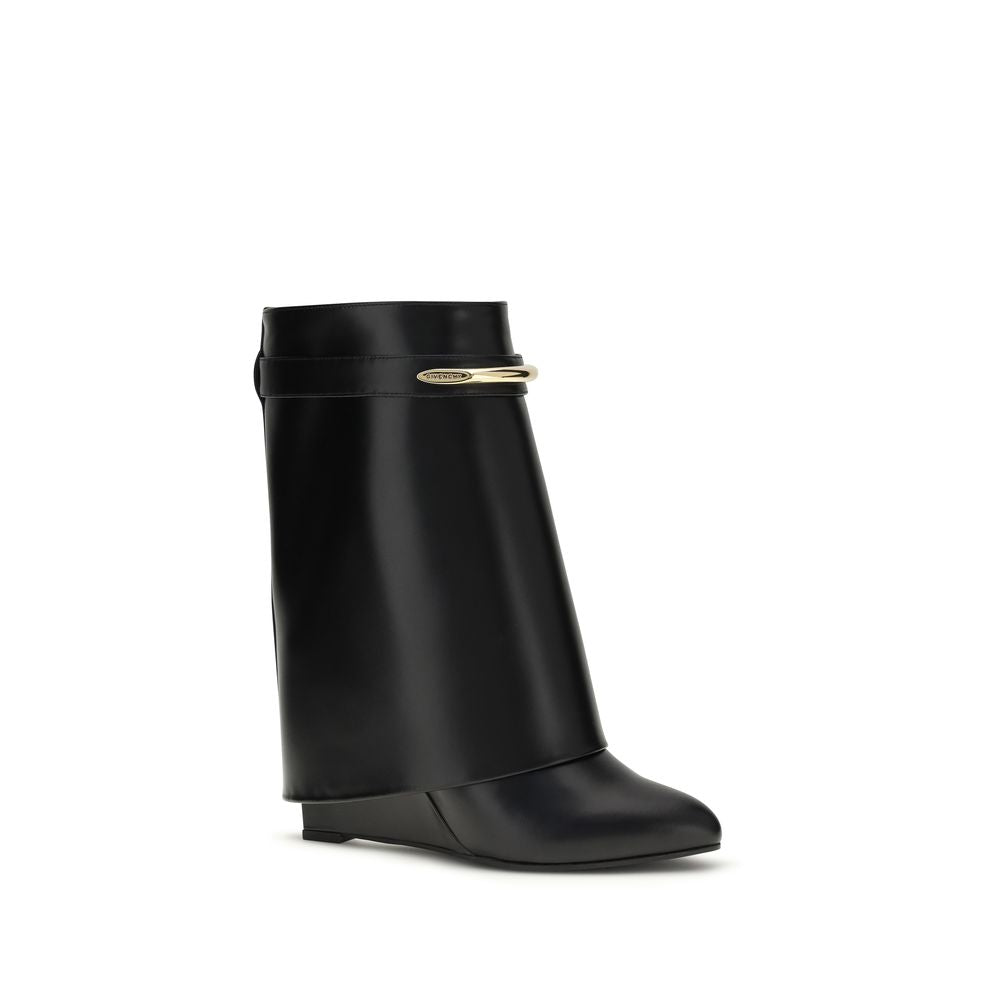 Givenchy Black Calf Leather Bos Taurus Ankle Boots - ClickThatClicks 