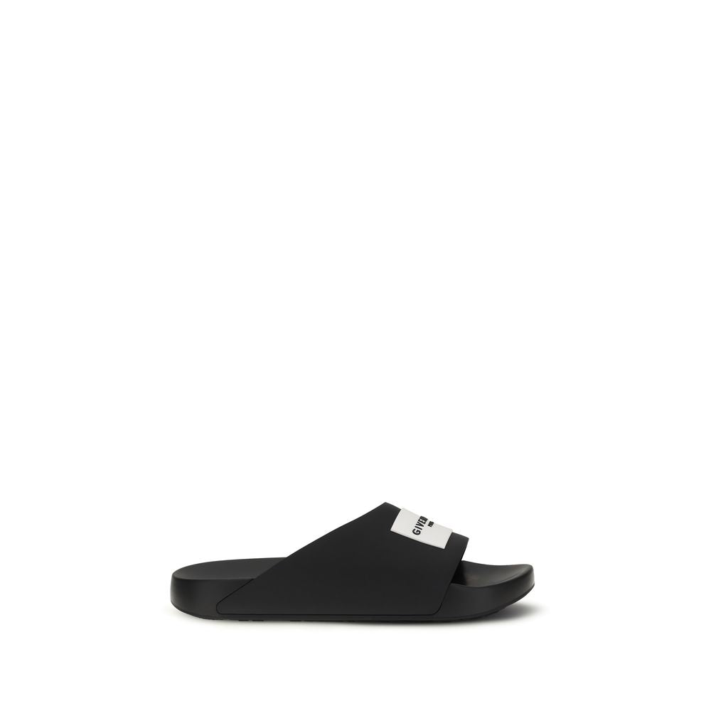 Givenchy Black Rubber Slippers - ClickThatClicks 
