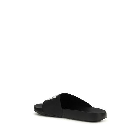 Givenchy Black Rubber Slippers - ClickThatClicks 