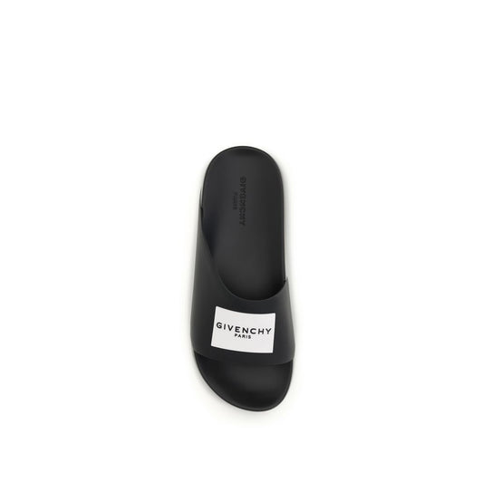 Givenchy Black Rubber Slippers - ClickThatClicks 