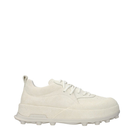 Jil Sander Beige Leather Sneakers - ClickThatClicks 