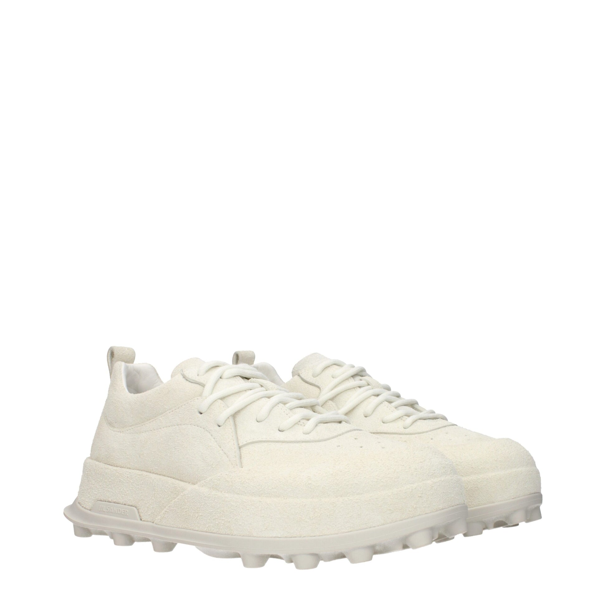 Jil Sander Beige Leather Sneakers - ClickThatClicks 