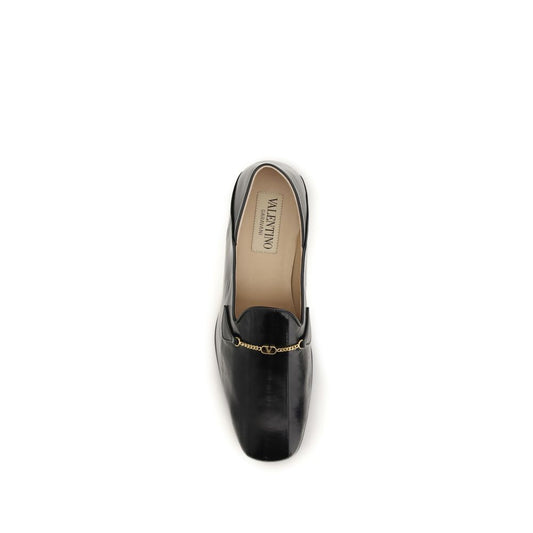 Valentino Garavani Black Hagfish Slip-On Loafers - ClickThatClicks 