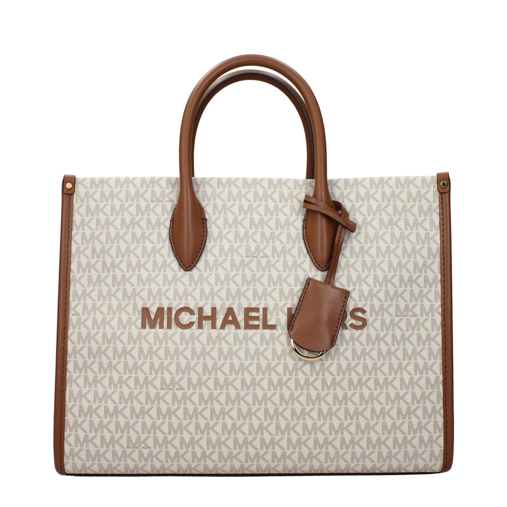 Michael Kors Beige Fabric Handbag - ClickThatClicks 