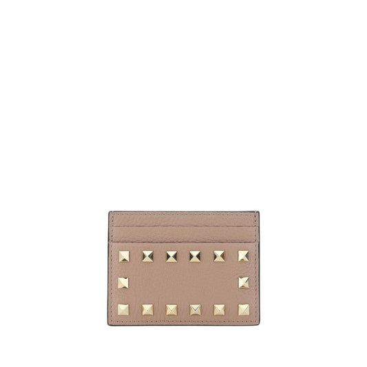 Valentino Garavani Beige Calf Leather Bos Taurus Wallet - ClickThatClicks 
