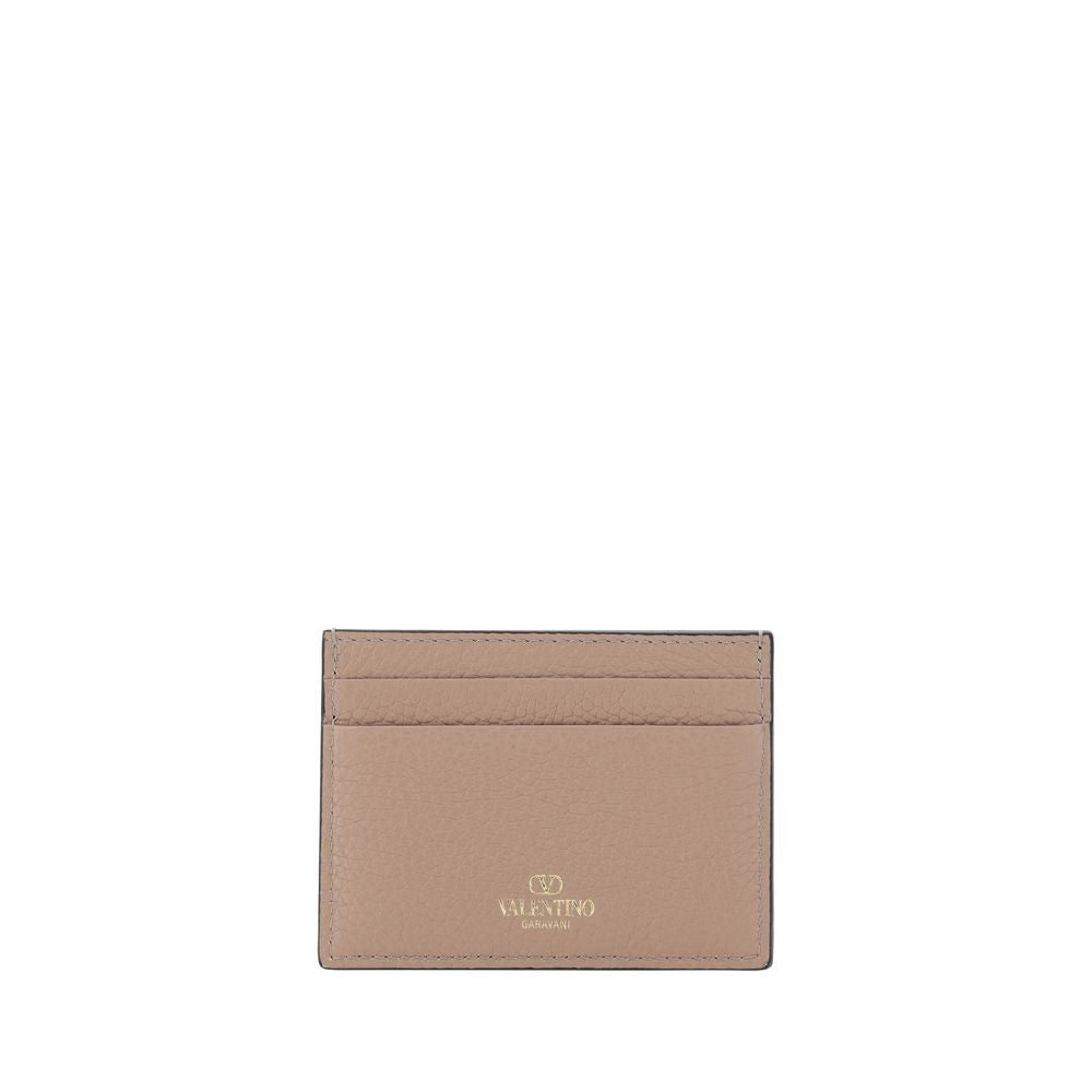 Valentino Garavani Beige Calf Leather Bos Taurus Wallet - ClickThatClicks 