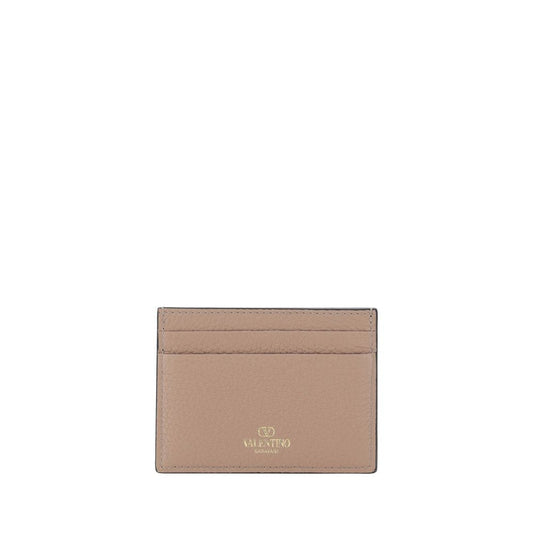 Valentino Garavani Beige Calf Leather Bos Taurus Wallet - ClickThatClicks 