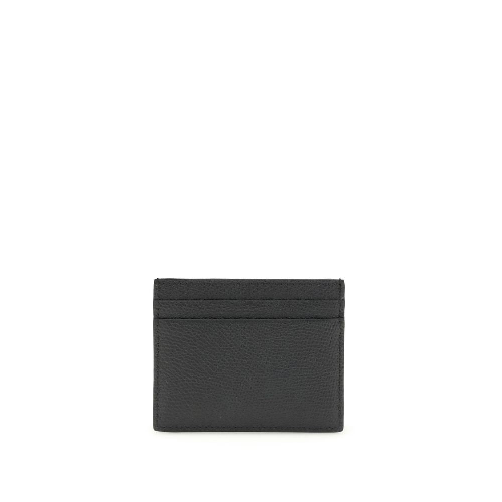 Valentino Garavani Black Calf Leather Bos Taurus Wallet - ClickThatClicks 