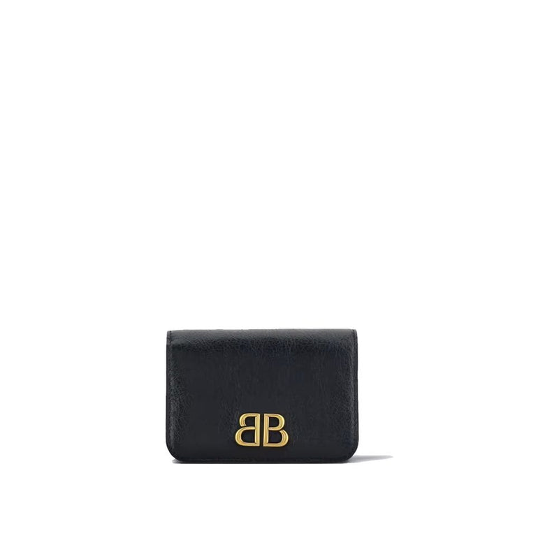 Balenciaga Black Lamb Leather Cardholder - ClickThatClicks 