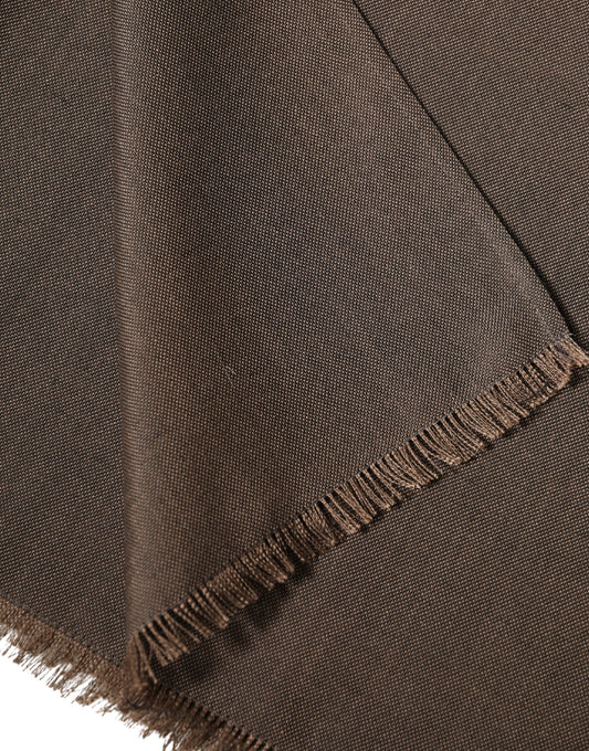 Dolce & Gabbana Brown Polyester Neck Warmer Shawl 185cm x 165cm  Men Scarf