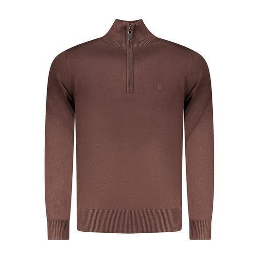 Coveri Moving Marrone Viscosa Mens Sweater - ClickThatClicks 