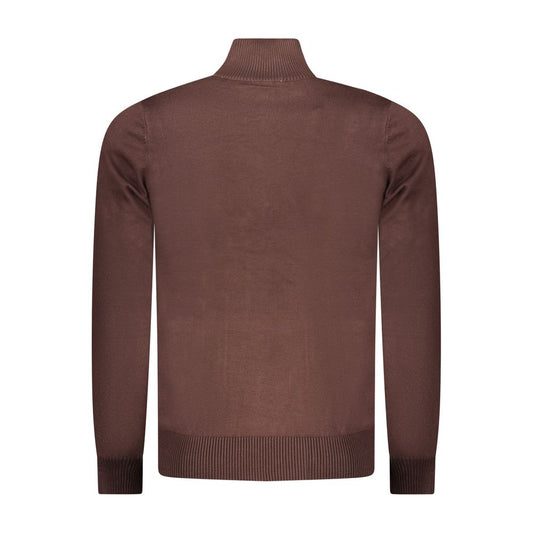 Coveri Moving Marrone Viscosa Mens Sweater - ClickThatClicks 
