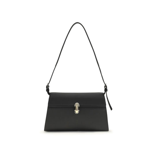 Savette Black Calf Leather Bos Taurus Shoulder Bag - ClickThatClicks 