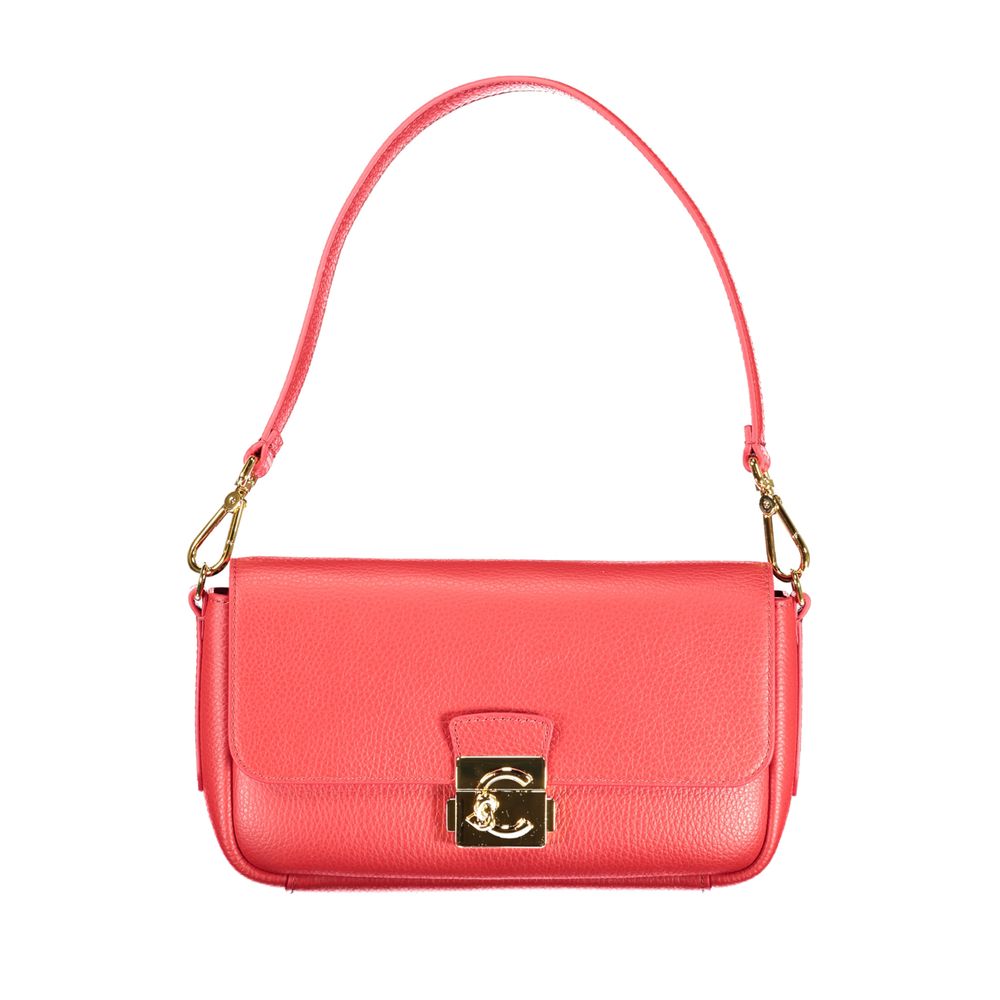 Coccinelle Rosso Leather Women Handbag - ClickThatClicks 