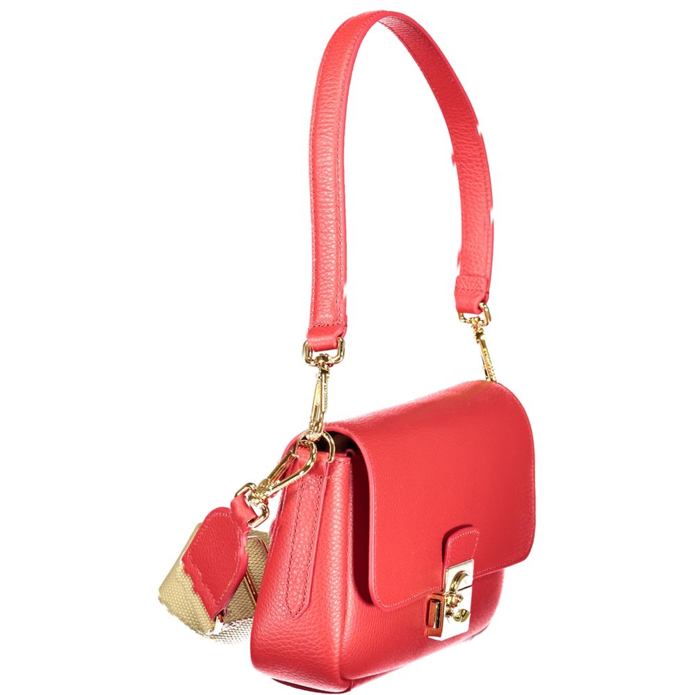 Coccinelle Rosso Leather Women Handbag - ClickThatClicks 