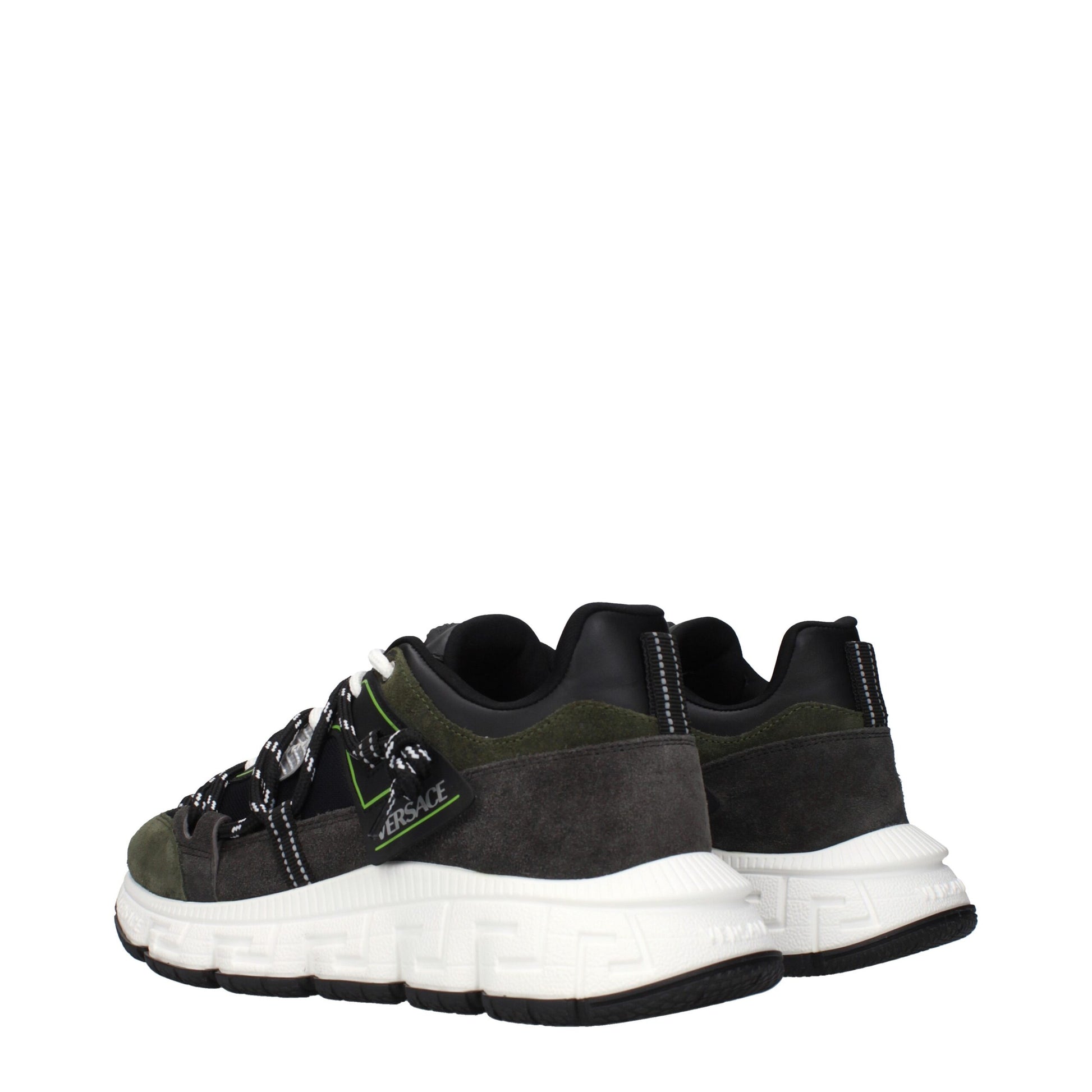 Versace Gray Leather Sneakers - ClickThatClicks 