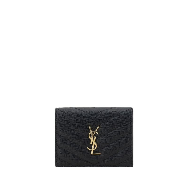 Saint Laurent Black Lamb Ovis Aries Aries Wallet