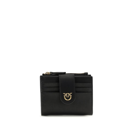 PINKO Black Calf Leather Bos Taurus Wallet - ClickThatClicks 