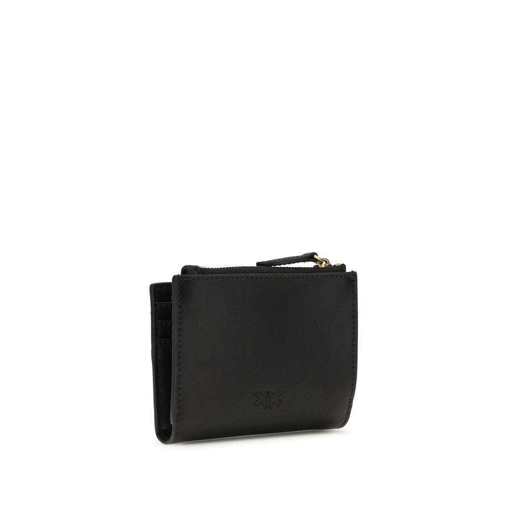 PINKO Black Calf Leather Bos Taurus Wallet - ClickThatClicks 