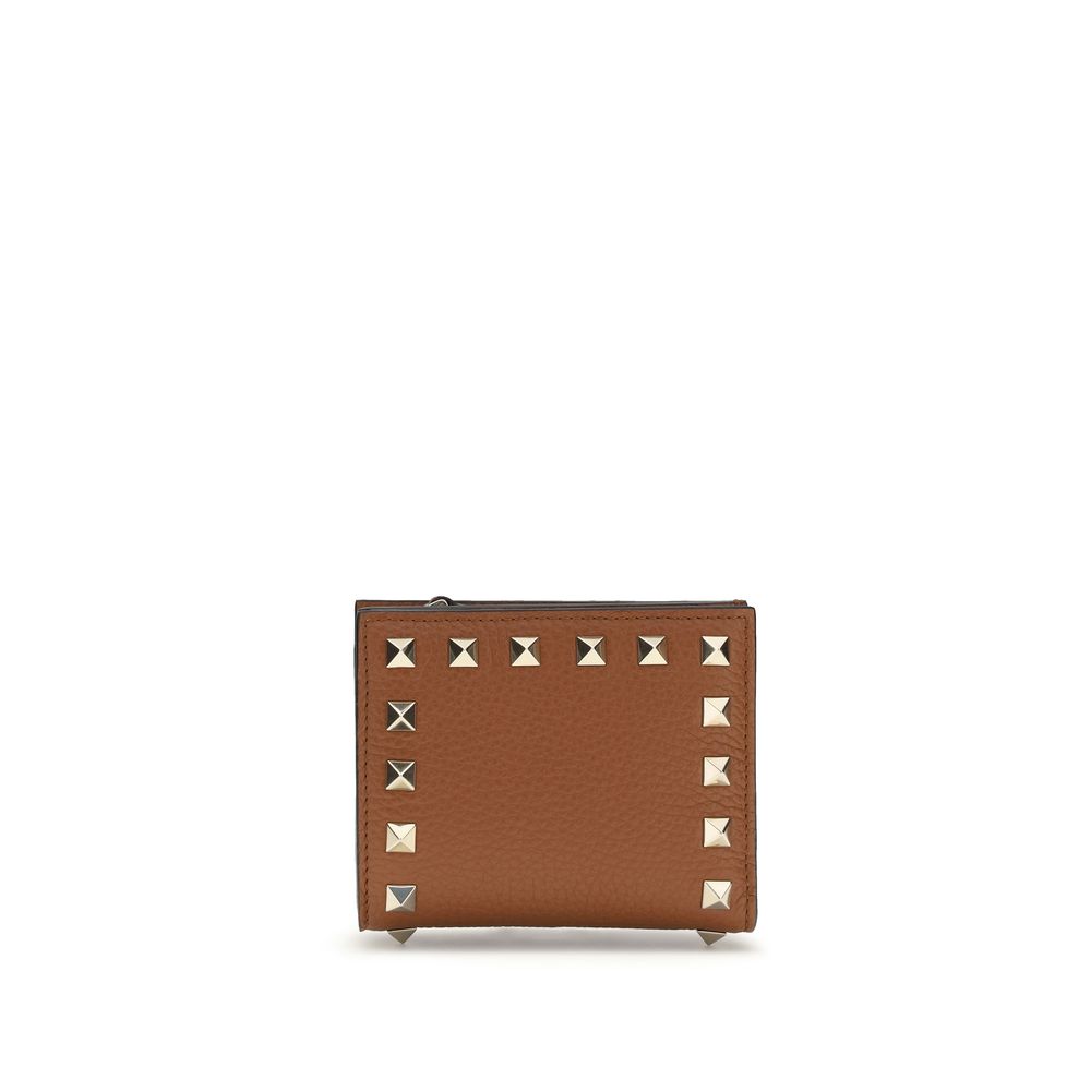 Valentino Garavani Brown Lamb Ovis Aries Aries Wallet - ClickThatClicks 