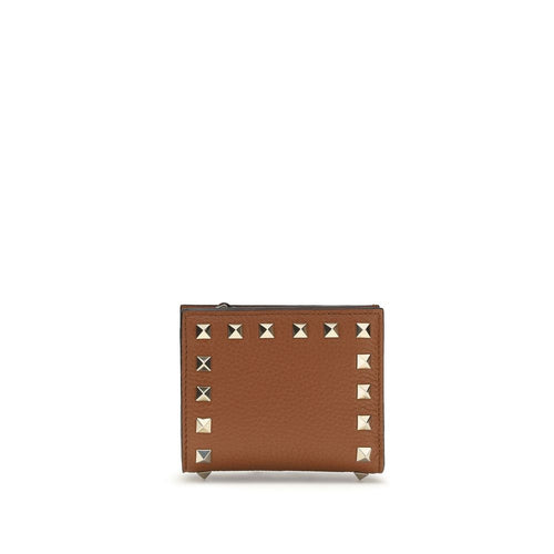 Valentino Garavani Brown Lamb Ovis Aries Aries Wallet - ClickThatClicks 