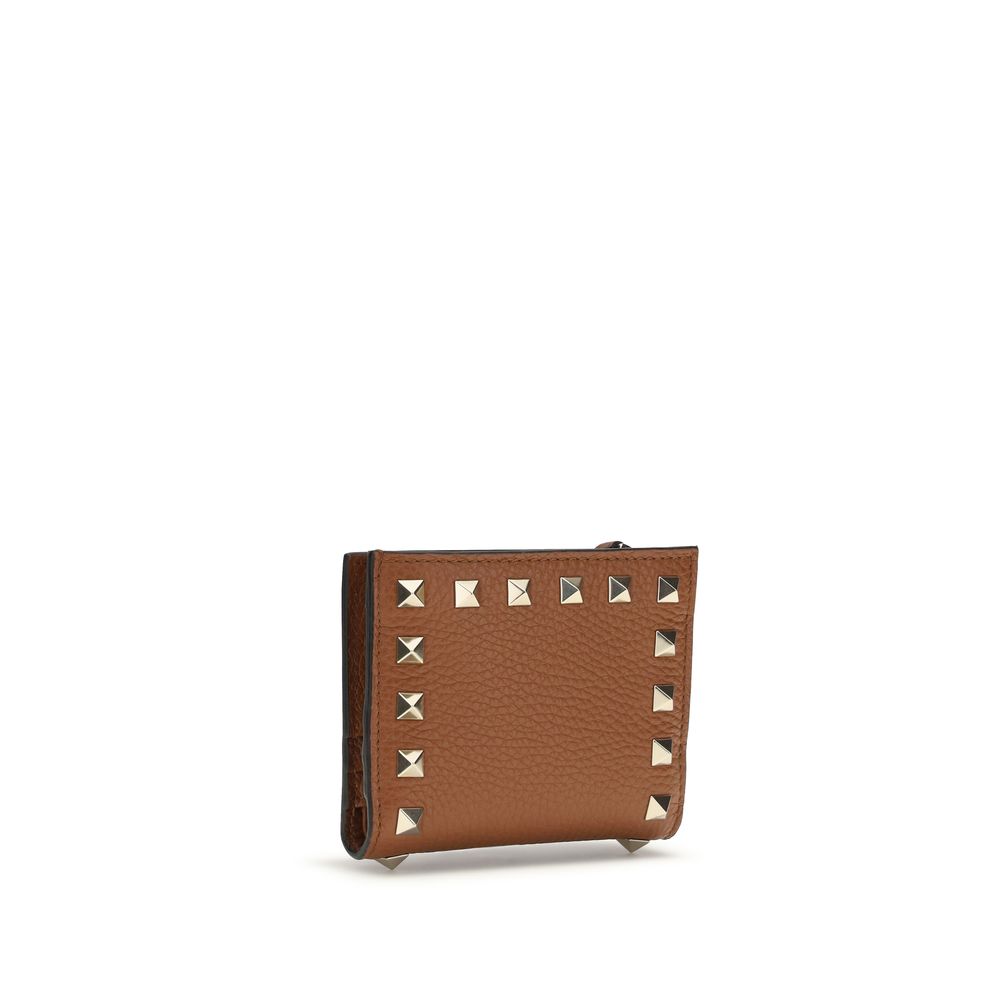 Valentino Garavani Brown Lamb Ovis Aries Aries Wallet - ClickThatClicks 
